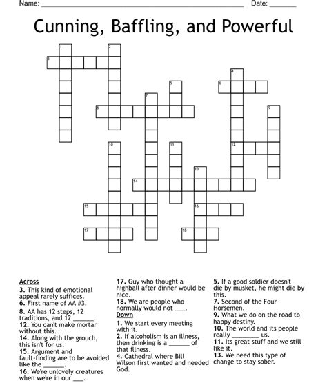 Click the answer to find similar crossword clues. . Baffling question crossword clue